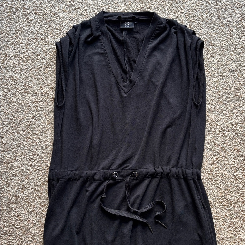 Onepiece Norwegian Norway Woman’s Black Bamboo V-Neck Sleeveless Jumpsuit Small - Picture 2 of 16
